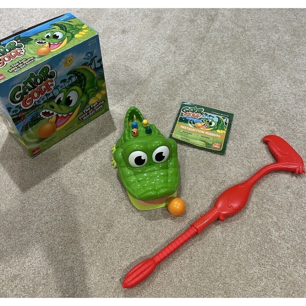 GATOR GOLF - Putt The Ball Into The Gator’s Mouth To Score Game By Goliath - Picture 1 of 7